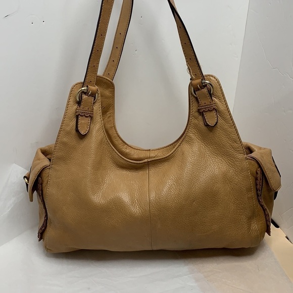 Ellen Tracy leather with pretty leather lace trim - Picture 3 of 12